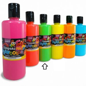 TEMPERA PLAYCOLOR FRASCO VERDE FLUO X 700GR