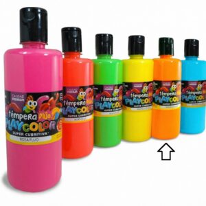 TEMPERA PLAYCOLOR FRASCO NARANJA FLUO X 700GR