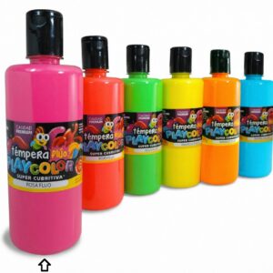 TEMPERA PLAYCOLOR FRASCO ROSA FLUO X 700GR