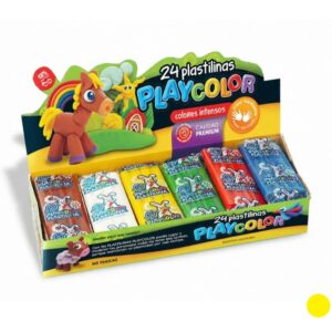 PLASTILINA PLAYCOLOR AMARILLO X 24 PANCITOS