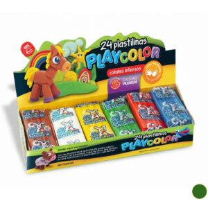 PLASTILINA PLAYCOLOR VERDE X 24 PANCITOS