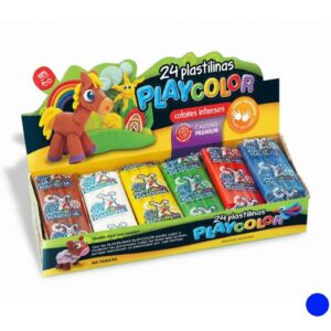 PLASTILINA PLAYCOLOR AZUL X 24 PANCITOS
