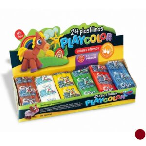 PLASTILINA PLAYCOLOR MARRON X 24 PANCITOS