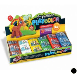 PLASTILINA PLAYCOLOR NEGRO X 24 PANCITOS