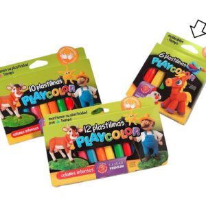 PLASTILINA PLAYCOLOR X 6 BARRAS ESTUCHE