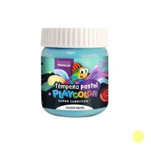 TEMPERA PLAYCOLOR EN POTE AMARILLO PASTEL X 250 GR
