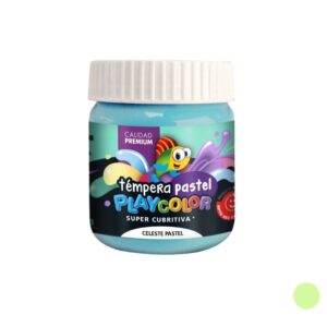 TEMPERA PLAYCOLOR EN POTE VERDE PASTEL X 250 GR