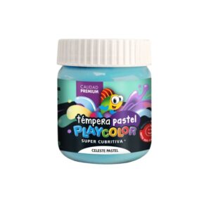 TEMPERA PLAYCOLOR EN POTE CELESTE PASTEL X 250 GR