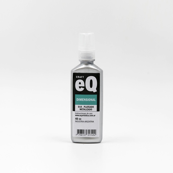 DIMENSIONAL EQ ARTE METALIZADO PLATEADO 40 CC
