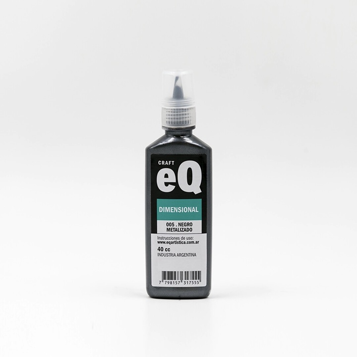 DIMENSIONAL EQ ARTE METALIZADO NEGRO 40 CC