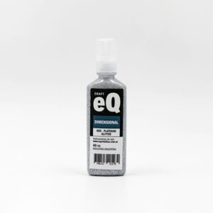 DIMENSIONAL EQ ARTE GLITTER PLATEADO 40 CC