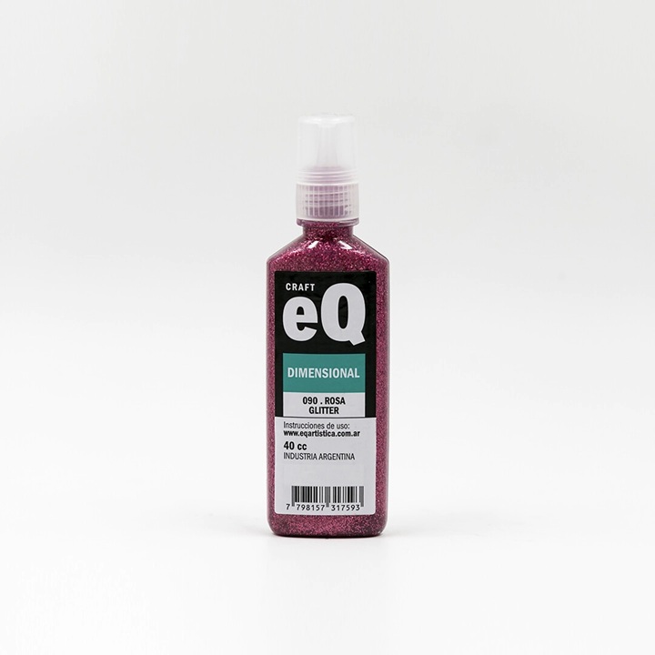 DIMENSIONAL EQ ARTE GLITTER ROSA 40 CC