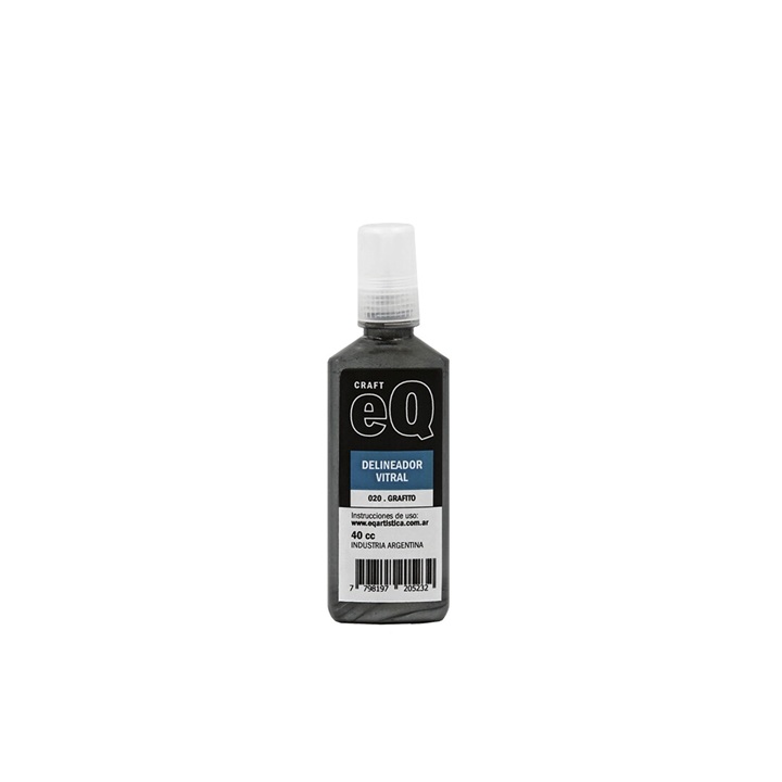 DELINEADOR EQ ARTE VITRAL GRAFITO 40 CC