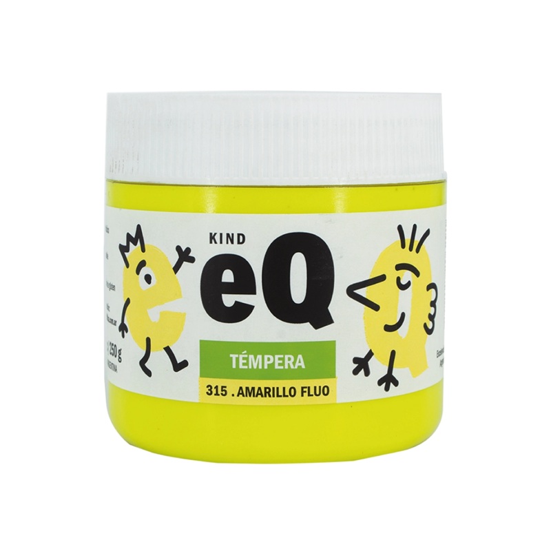 TEMPERA EQ ARTE POTE 200 CC AMARILLO FLUO 315