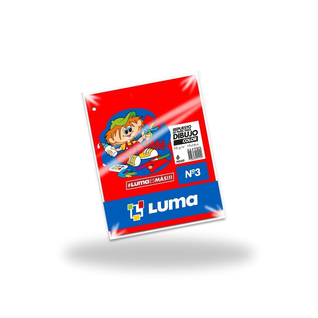 REPUESTO LUMA DIBUJO Nº 3 COLOR X 6 HJS
