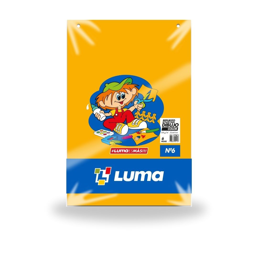REPUESTO LUMA DIBUJO Nº 6 COLOR X 6 HJS