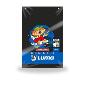 REPUESTO LUMA DIBUJO Nº 6 NEGRO X 5 HJS