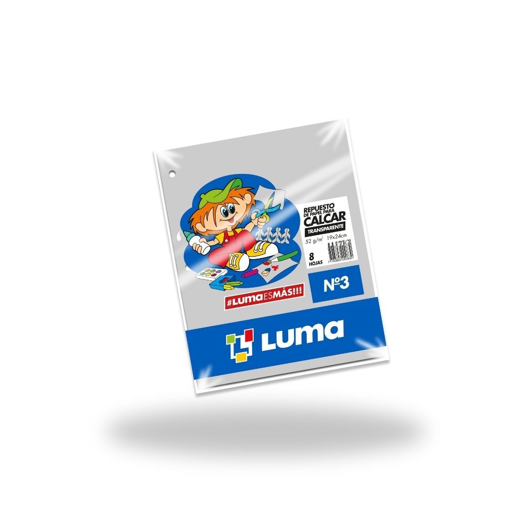 REPUESTO LUMA PAPEL DE CALCAR Nº 3 X 8 HJS LINEA PROFESIONAL