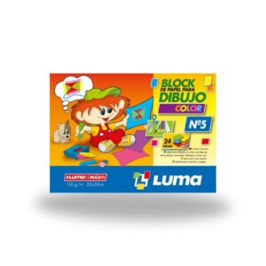 BLOCK LUMA DIBUJO Nº 5 COLOR X 24 HJS