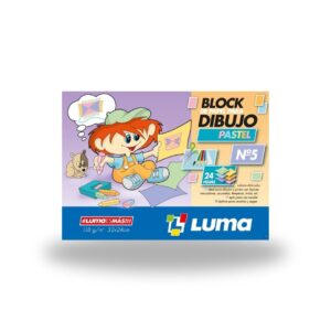 BLOCK LUMA DIBUJO Nº 5 COLOR PASTEL X 24 HJS
