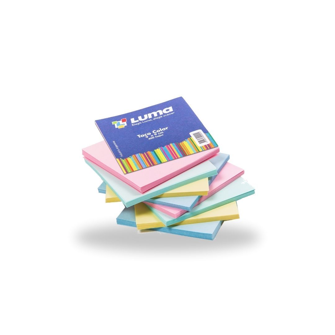 TACO LUMA 9X9 CM MULTICOLOR X 400 HJS