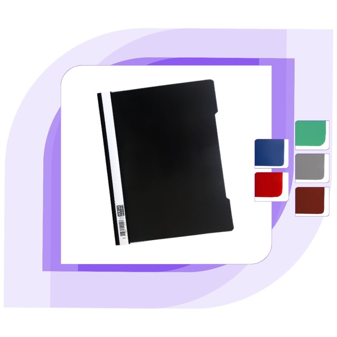 CARPETA LUMA BASE OPACA A4 NEGRO X 10 UN