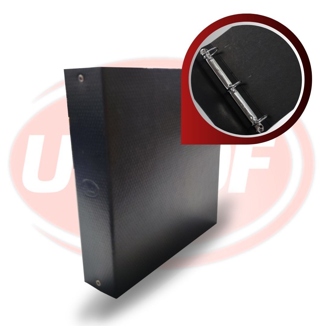 CARPETA UTIL-OF/LUMA ESCOLAR FIBRA NEGRA 3*40