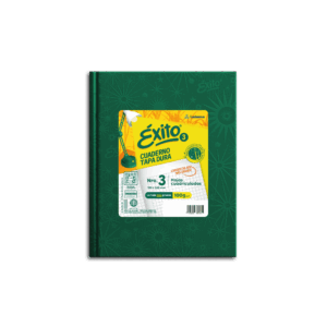 CUADERNO EXITO E3 FORRADO UNIVERSO TD X 48 HJ VERDE CD GRAND
