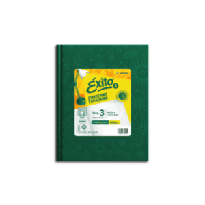 CUADERNO EXITO E3 FORRADO UNIVERSO TD X 48 HJ VERDE RY