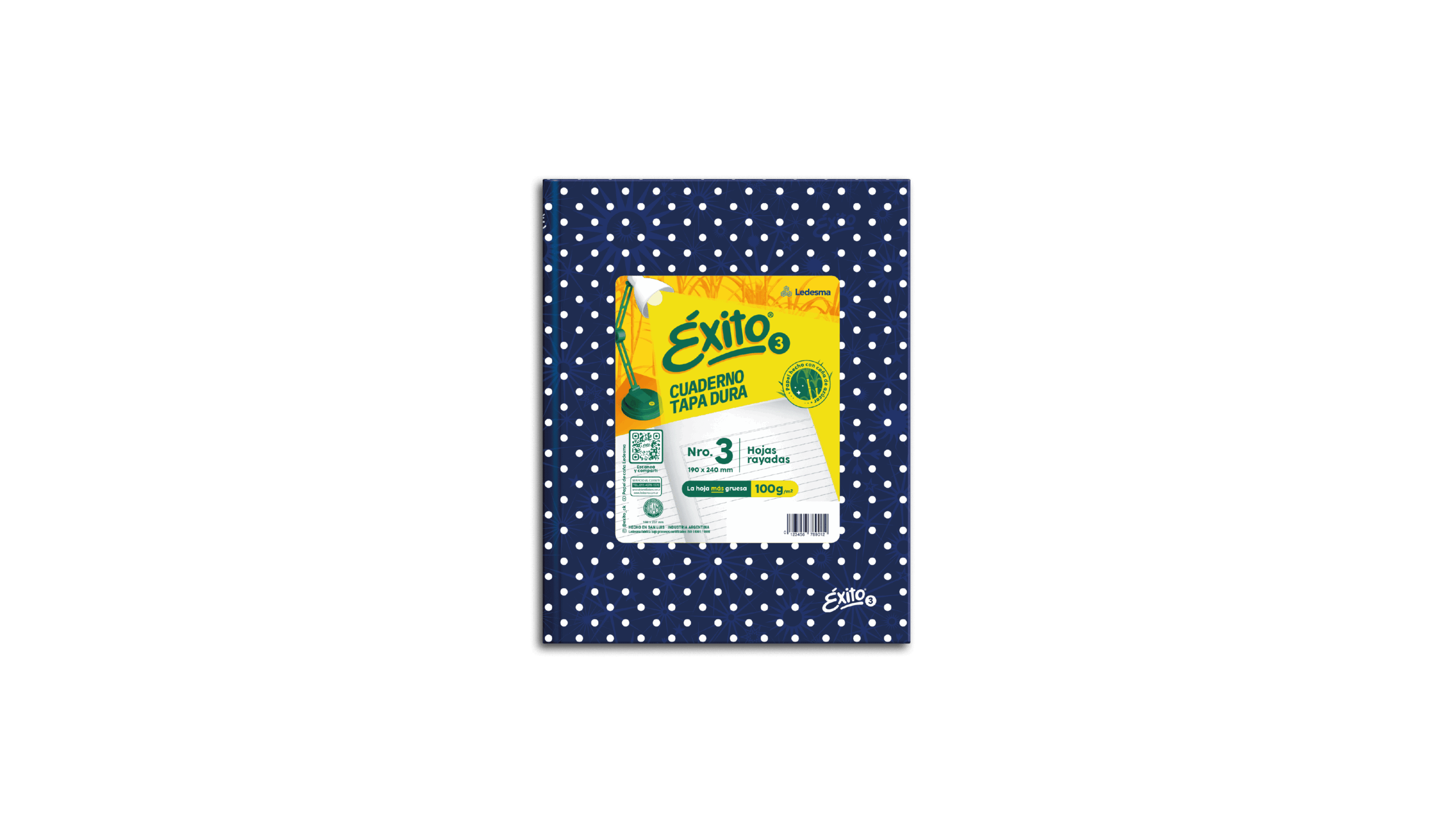 CUADERNO EXITO E3 UNIVERSO LUNARES TD X 48 HJ AZUL RY