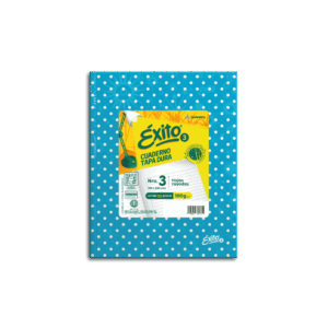 CUADERNO EXITO E3 UNIVERSO LUNARES TD X 48 HJ TURQUESA RY