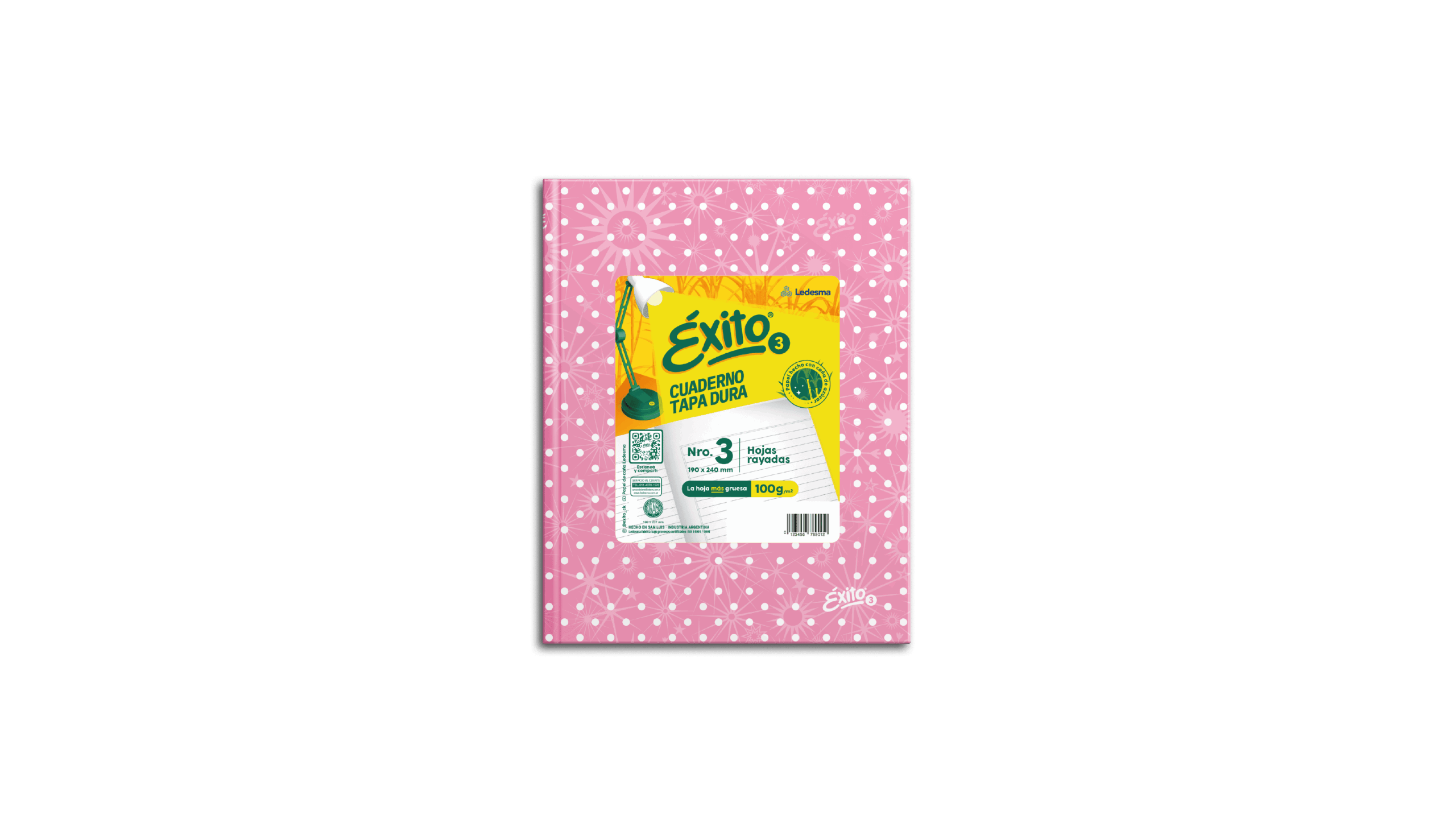 CUADERNO EXITO E3 UNIVERSO LUNARES TD X 48 HJ ROSA RY