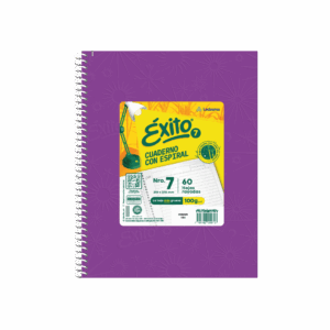 CUADERNO EXITO E7 21*27 FORRADO TD C/ESP X 60 HJ LILA RY