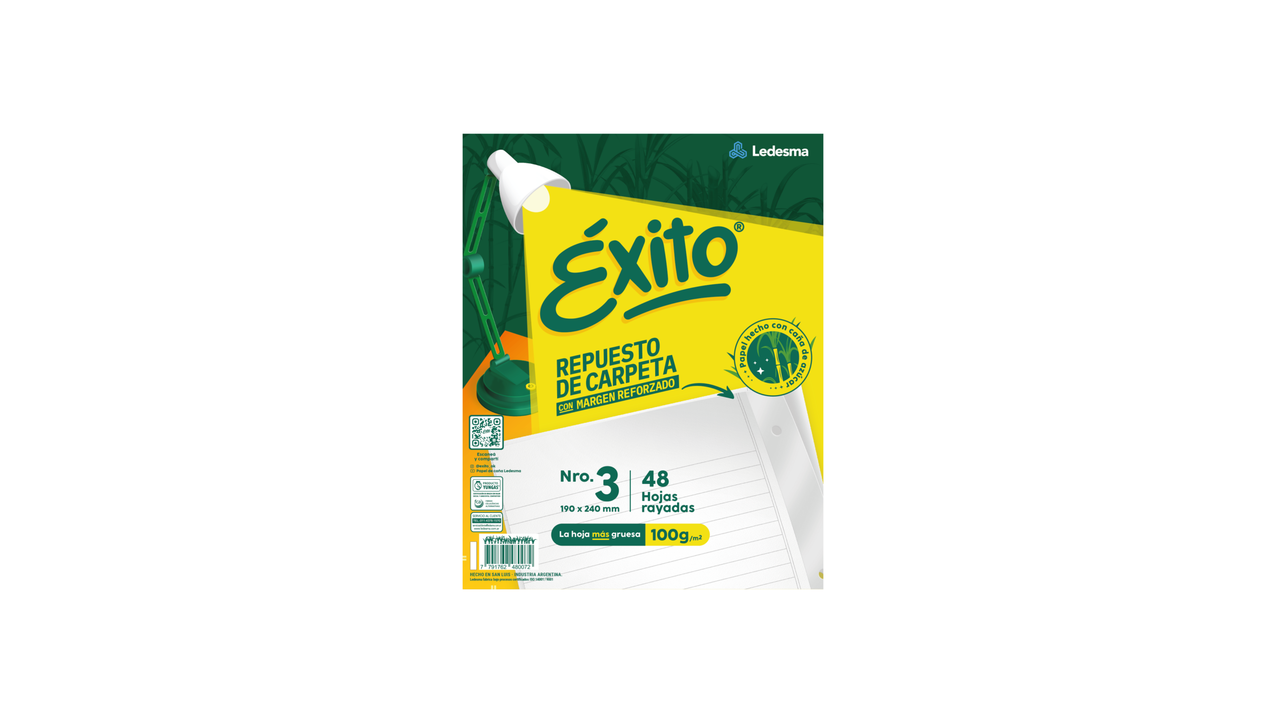 REPUESTO EXITO C/ MARGEN REFORZADO X 48 HJ RY
