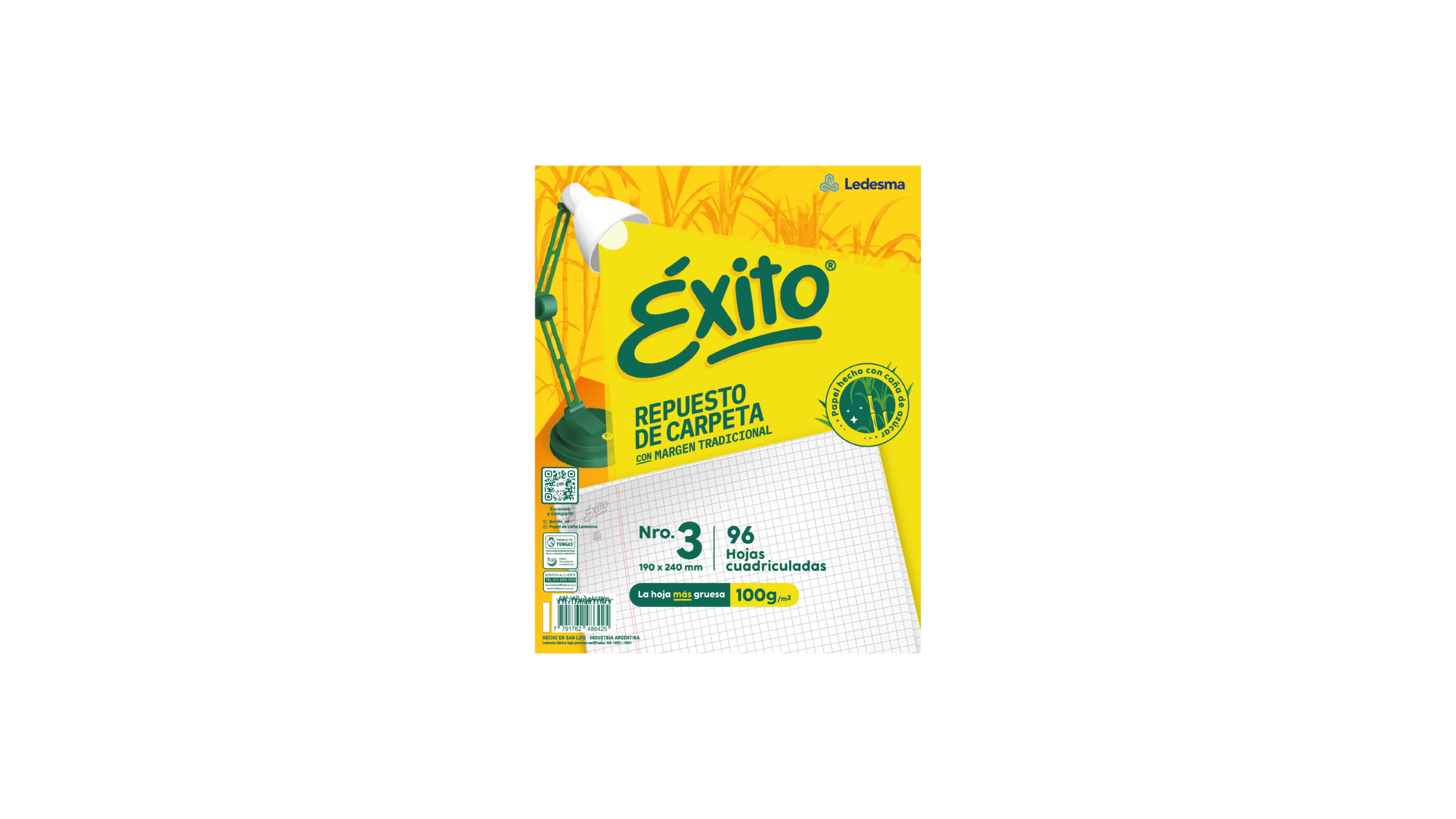 REPUESTO EXITO ECOLOGICO X 96 HJ CD