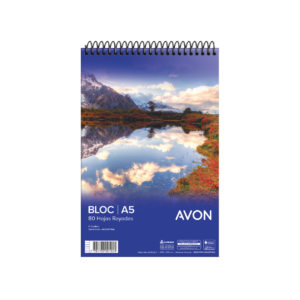 BLOCK ANOTADOR AVON A5 X 80 HJS RY C/ESPIRAL