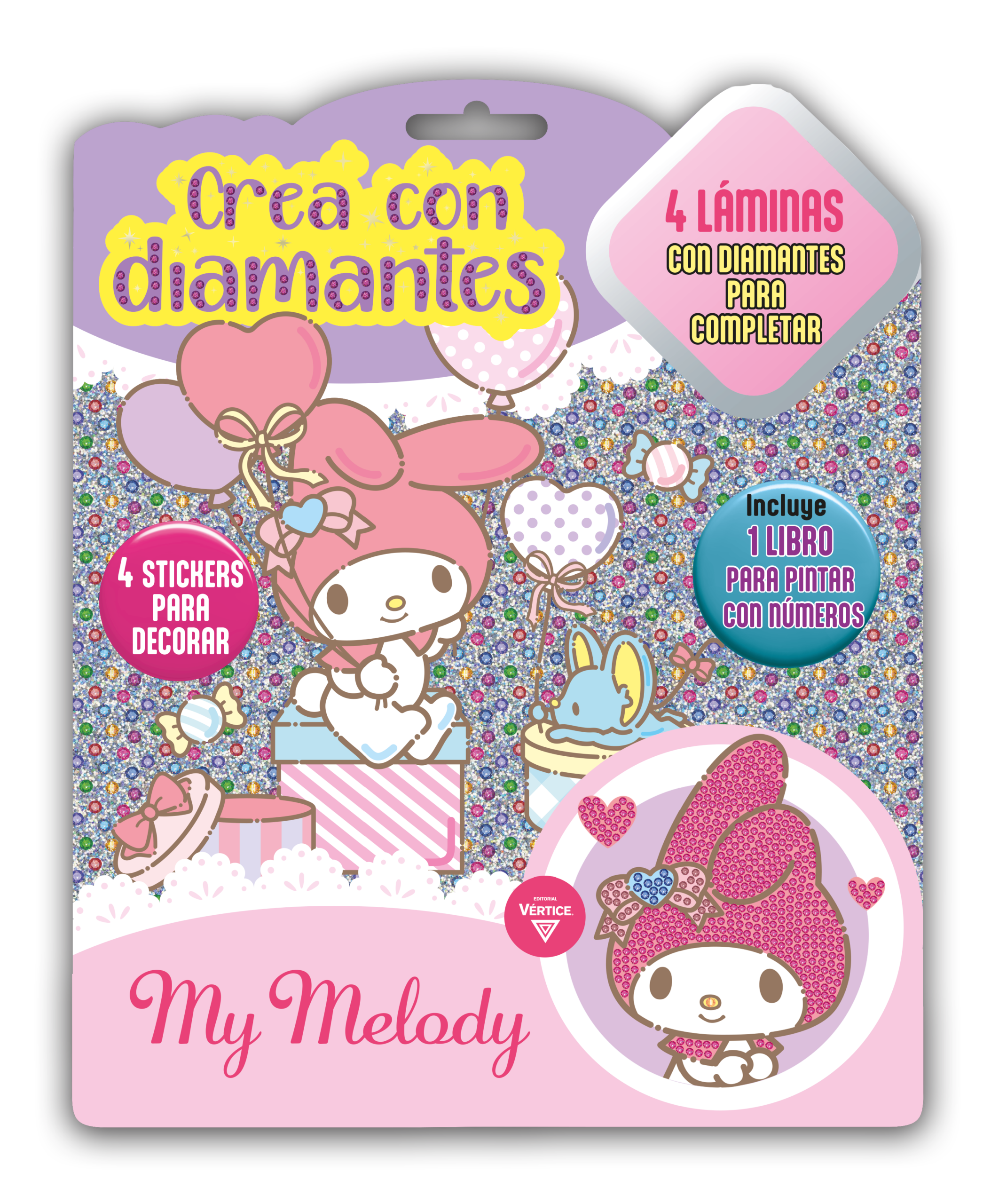 FLOW PACK VERTICE CREA CON DIAMANTES MY MELODY Nº2 6707