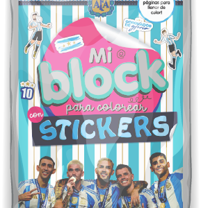 MI BLOCK VERTICE CON STICKERS AFA Nº5 6704