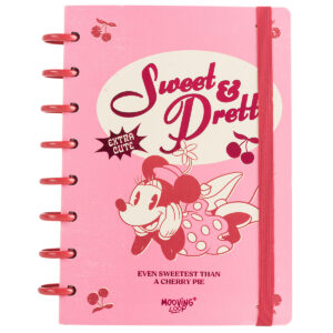 CUADERNO MOOVING LOOP A DISCOS A5 MINNIE MOUSE
