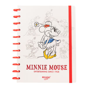 CUADERNO MOOVING LOOP A DISCOS CARTA MINNIE MOUSE