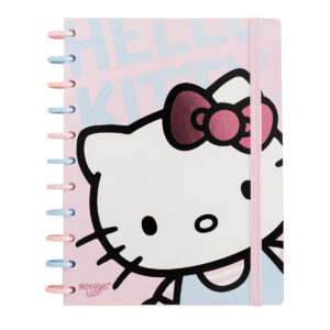 CUADERNO MOOVING LOOP A DISCOS CARTA HELLO KITTY