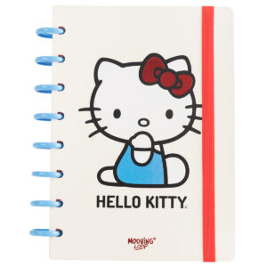 CUADERNO MOOVING LOOP A DISCOS A5 HELLO KITTY