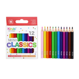 LAPICES COLORES KIRUKI RESINA CORTOS X 12 UN