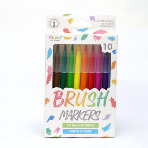 MARCADOR KIRUKI BRUSH X 10 UN