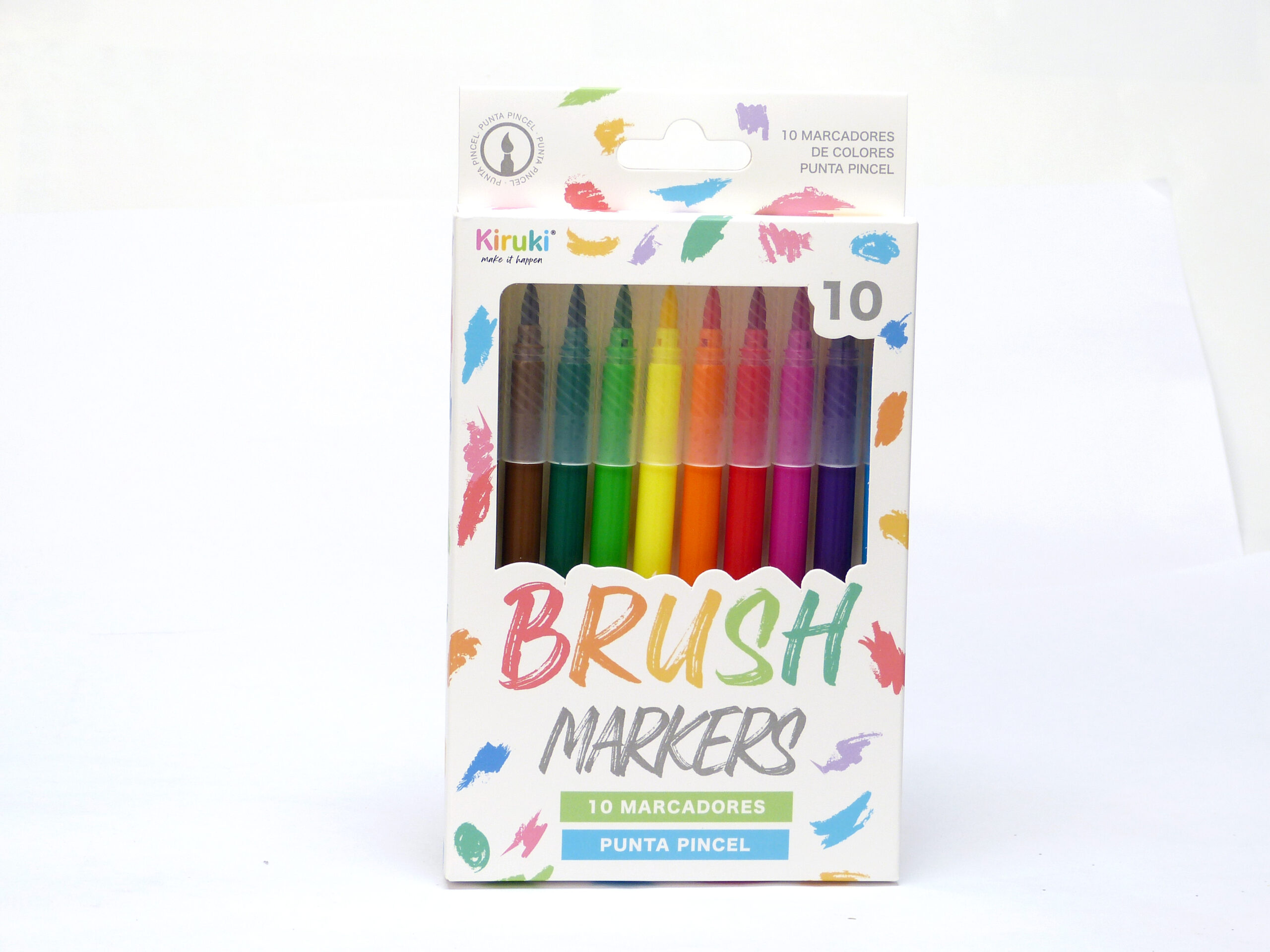 MARCADOR KIRUKI BRUSH X 10 UN