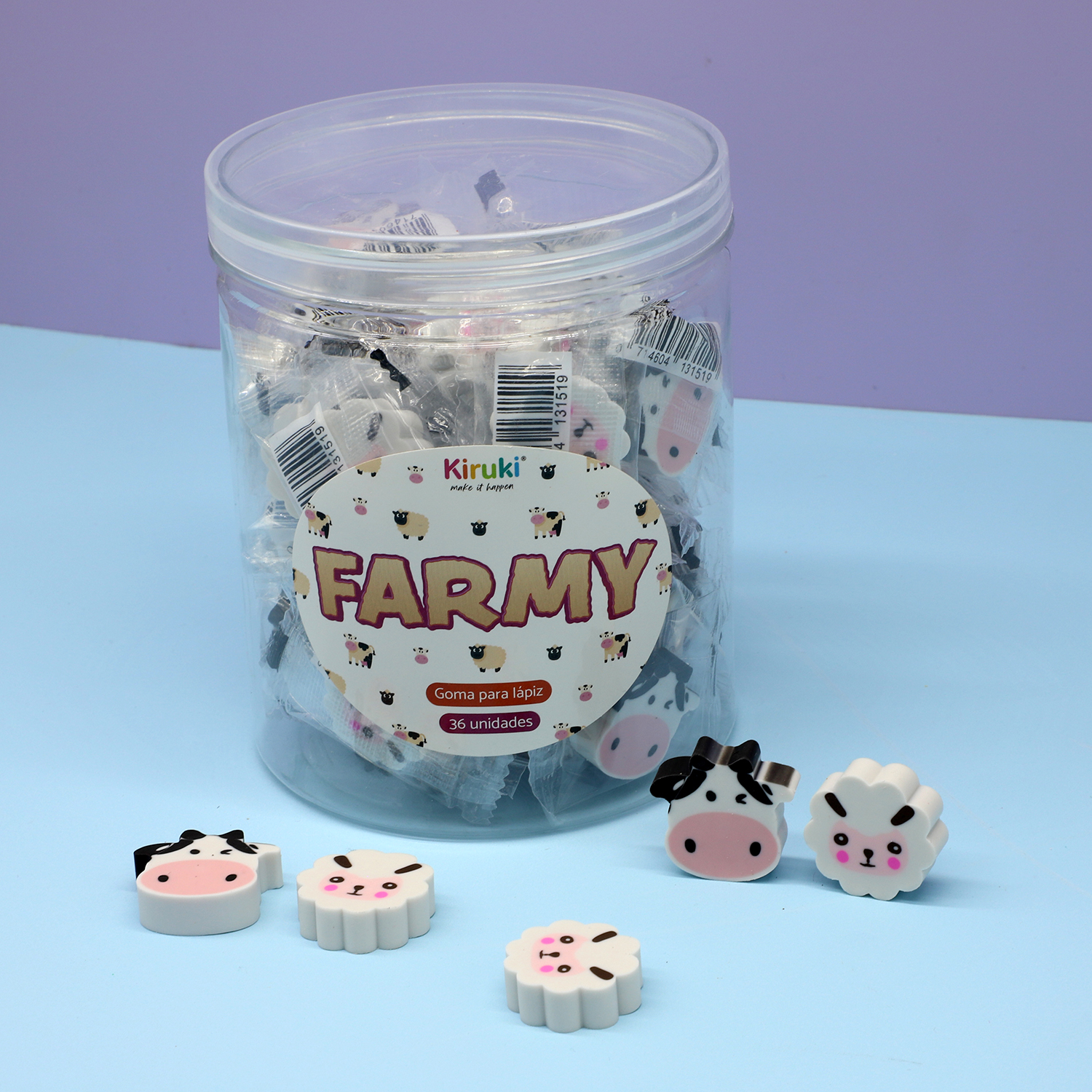 GOMA DE BORRAR KIRUKI FARMY X 25 UN