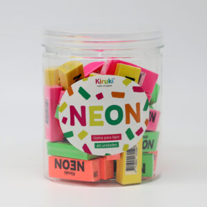 GOMA DE BORRAR KIRUKI NEON X 40 UN