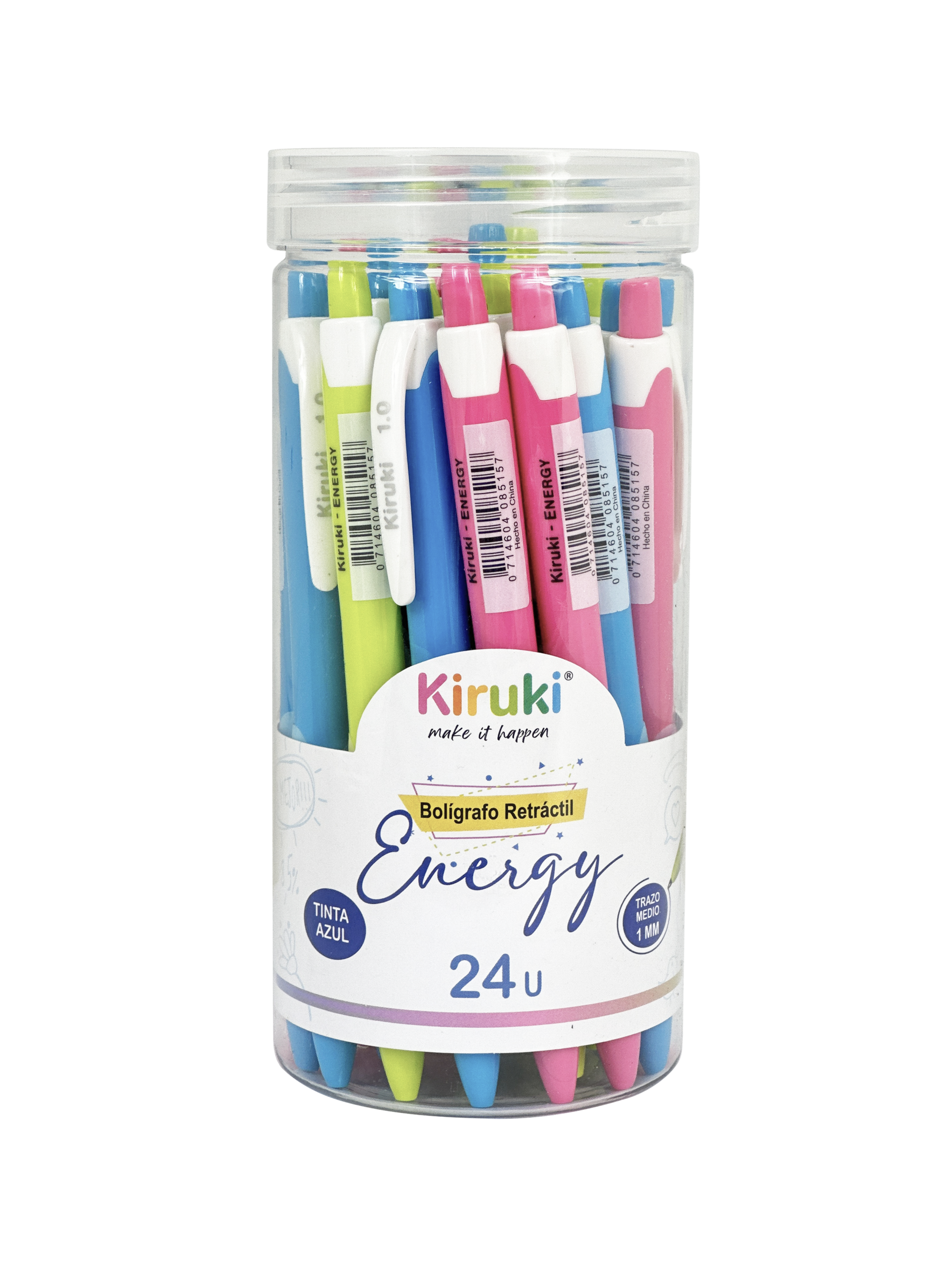 BOLIGRAFO KIRUKI ENERGY X 24 UN AZUL