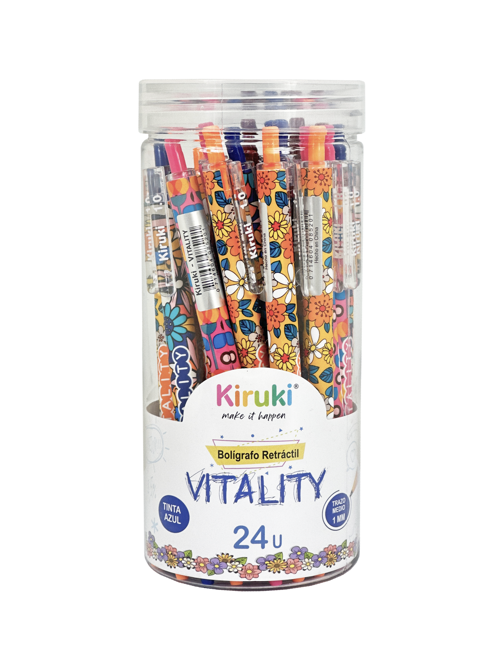 BOLIGRAFO KIRUKI VITALITTY X 24 UN AZUL
