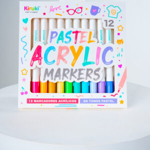 MARCADOR KIRUKI ACRILICO  X 12 PASTEL